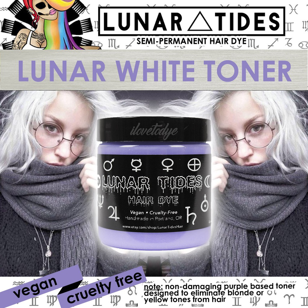 Lunar Tides White Toner Semi Permanent Lavender Hair Toner