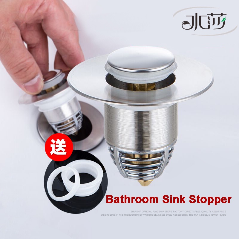 Universal Bathroom Sink Stopper Pop-up Drain Filter Washbasin Strainer ...