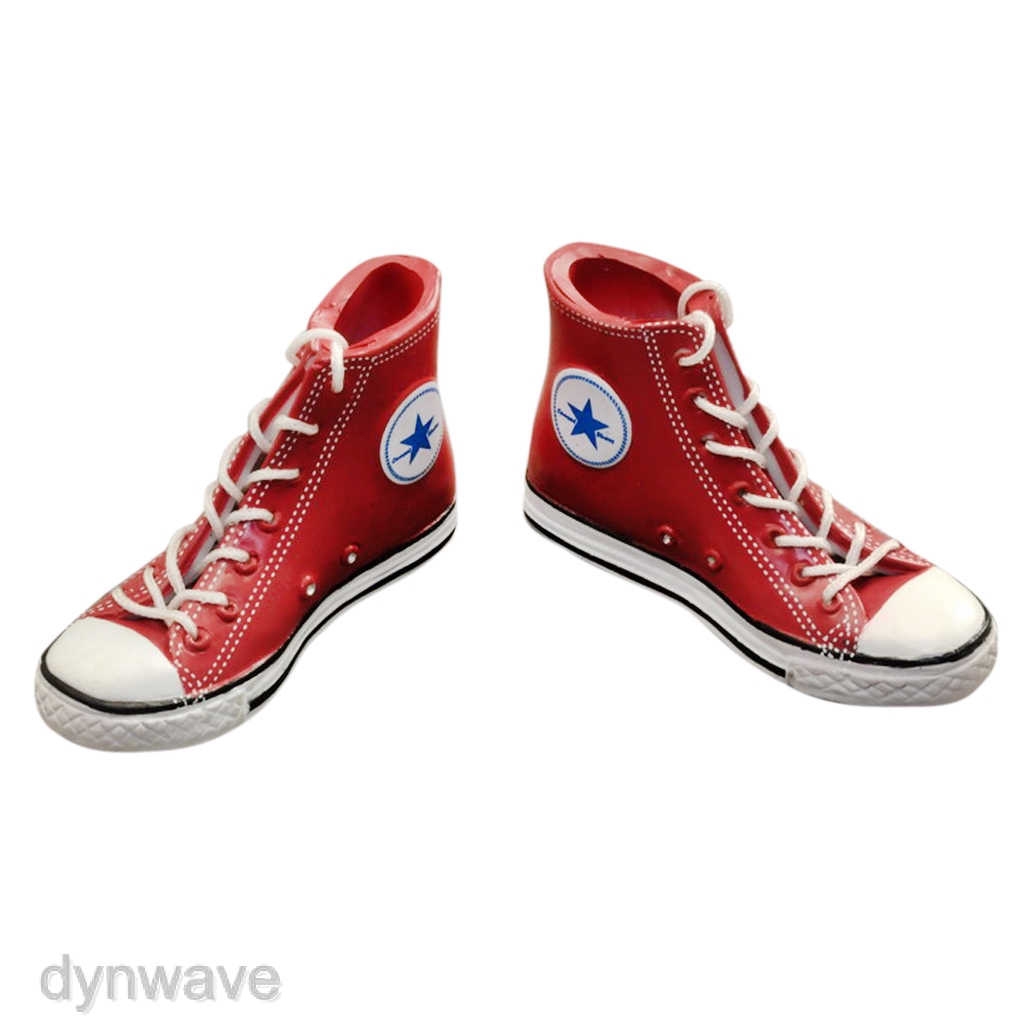 red high top canvas shoes