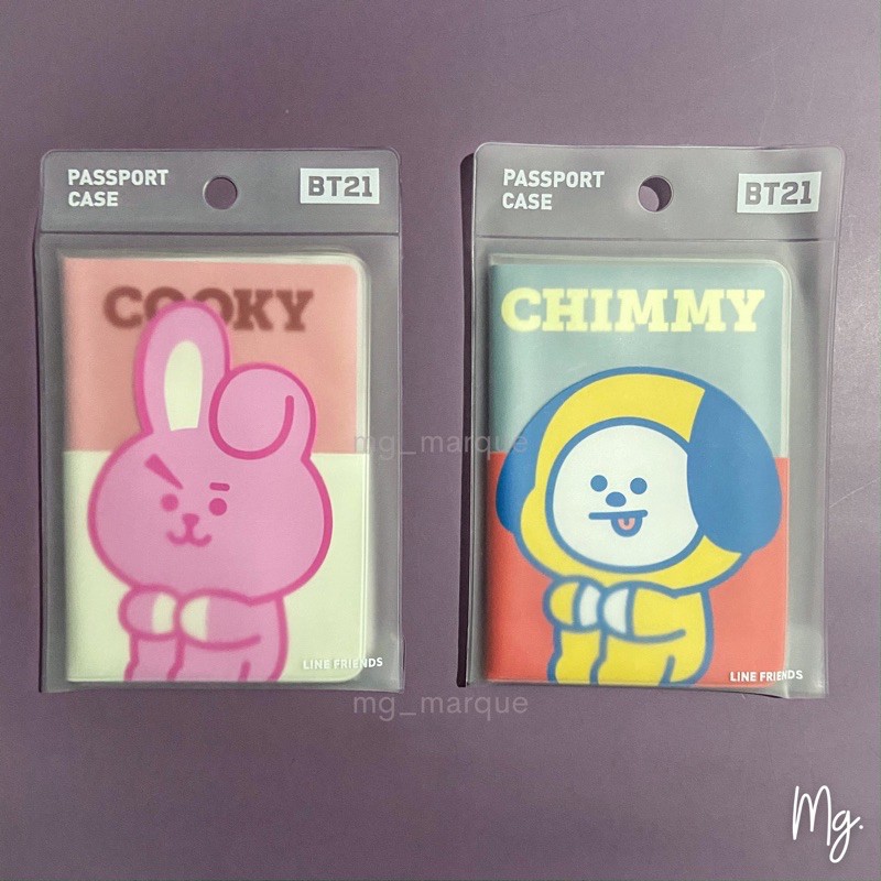 Bts bt21 line friends official passport case | BeeCost