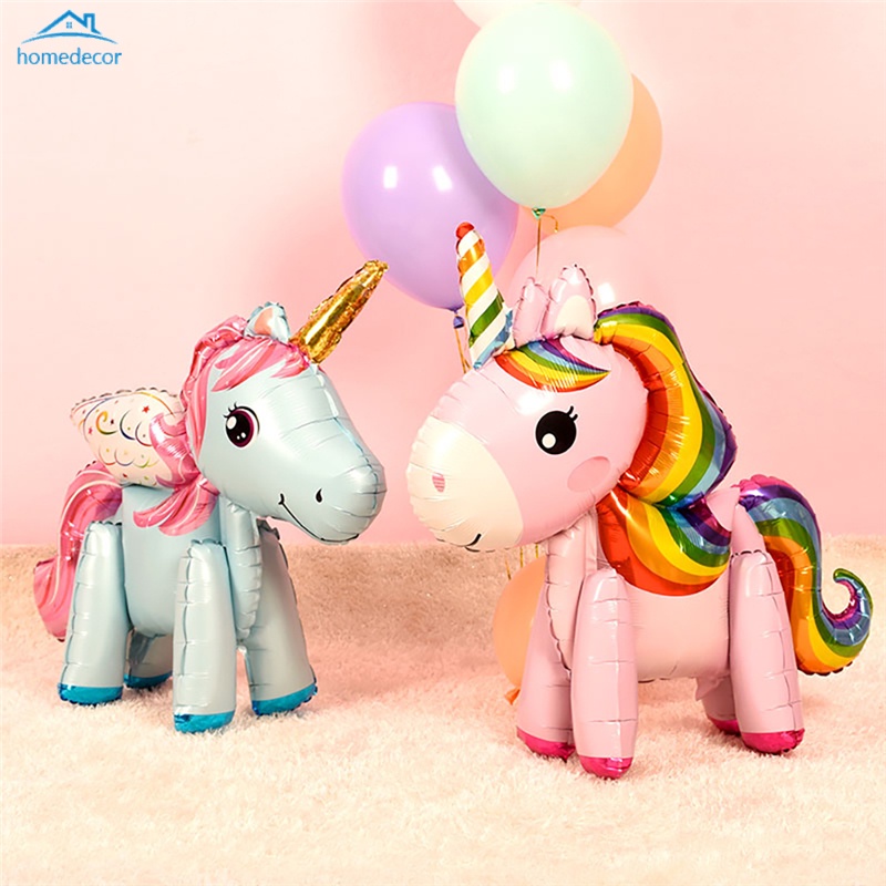 HD Cartoon Unicorn Decoration Party Decorating Supply Balloons Foil Letter Balloon Baby Shower Birthday Balloons