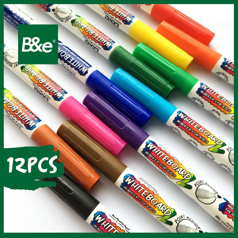 bnesos Whiteboard Markers White Board Markers For Kids 12colors 8862