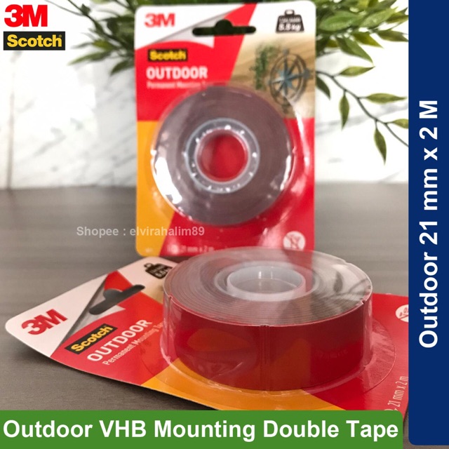 3m Scotch Double Tape Vhb Outdoor Mounting 21 mm X 2 M Super Strong