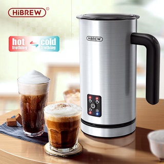 HiBREW 4in1 Electric Milk Frother Hot/Cold Coffee Frother Mixer, Automatic Frother Foamer Cold Brew Pitcher For Home Small Office For Latte Cappuccino