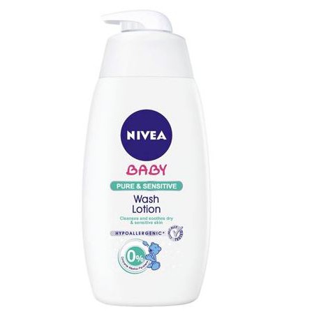 nivea baby pure & sensitive wash lotion