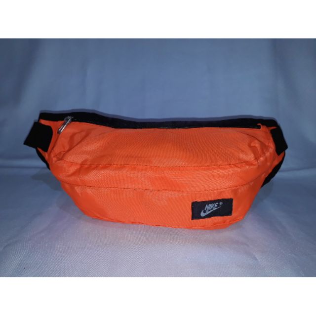 neon orange belt bag