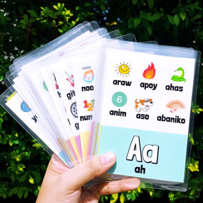 Kidszoe filipino tagalog educational flashcards alphabet reading