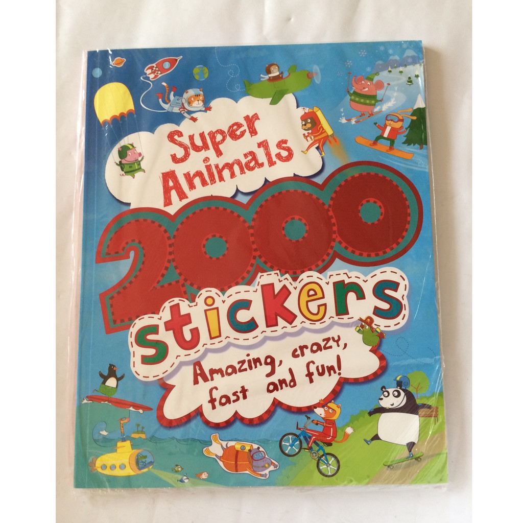 Super Animals 2000 Stickers Activity Book | Shopee Philippines