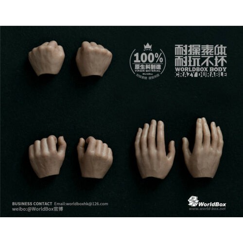 Worldbox 1/6 Scale Durable Male Body Handtypes 3 pairs Hand Models F 12'' Figure