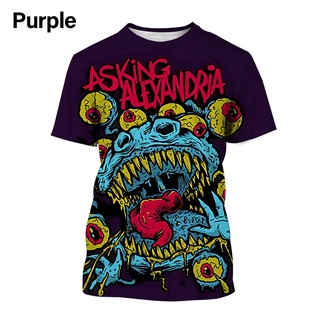 New Rock Band Asking Alexandria Casual Printed 3D T-shirt Fashion Round Neck Personality Trend Summer Top Short Sleeve #6