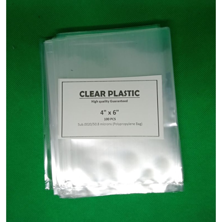 4x6 Clear Polypropylene packaging plastic bag (100pcs) | Shopee Philippines