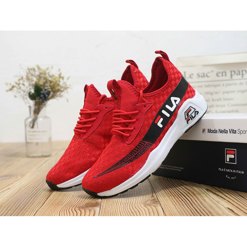 fila shoes men red