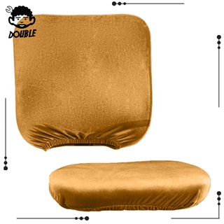 [DOUBLE] 1 Set Fashion Solid Color Swivel Rotating Back / Seat Cover, Study Room Office Computer Desk Chair Slipcover #7
