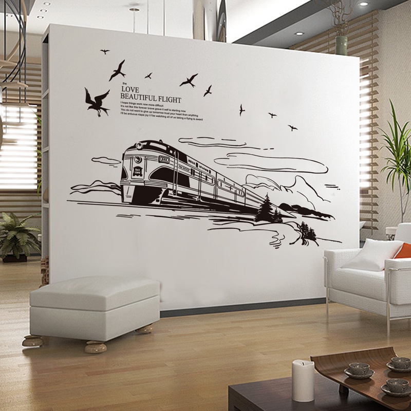 train wall decals