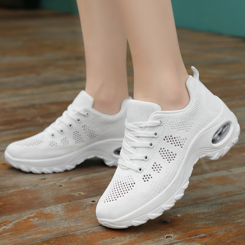 ladies white sports shoes