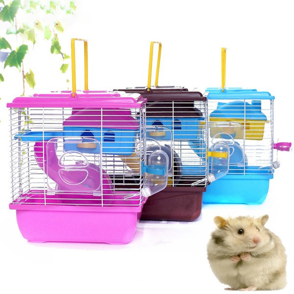 Pet Cage Hamster Cottage with Transparent Skylight Double Layer House for  Pet | Shopee Philippines