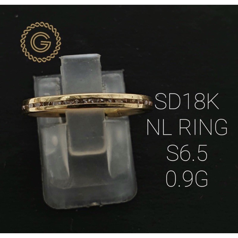 Pawnable Gold Ring 18k Size 6.5 Shopee Philippines