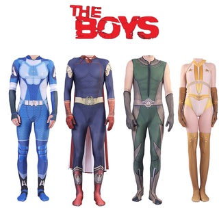New The Boys Cosplay Costumes 3D Spandex Zentai Adults Kids The Seven Homelander A-Train The Deep Starlight Bodysuit Costumes #1