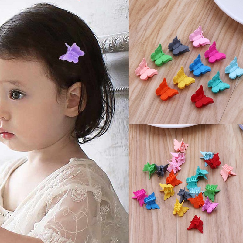 baby butterfly hair clips