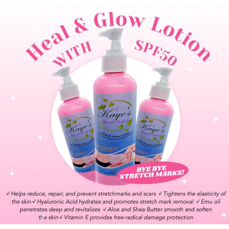 Heal and Glow Lotion for SCARS and STRETCHMARKS Shopee Philippines