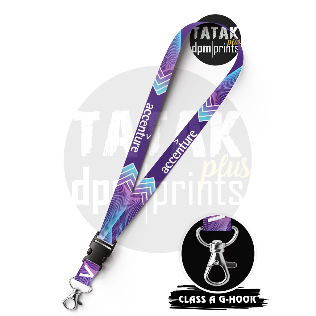 Accenture lanyard Id lace sling cord sublimation | Shopee Philippines