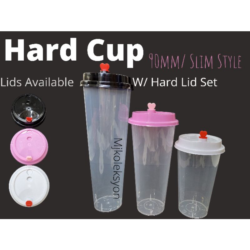 Hard Cup With Lid Heart Set For Milktea Cups 90mm 16oz 22oz 1liter Shopee Philippines 9786