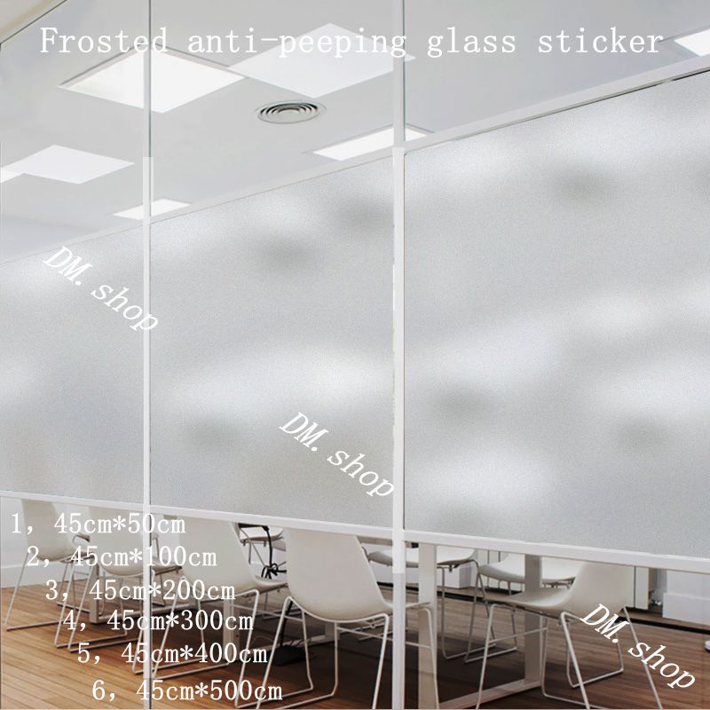 60cm Kimruida Frosted Glass Window Sticker Privacy Film Static Self-Adhesive Cover For Home 