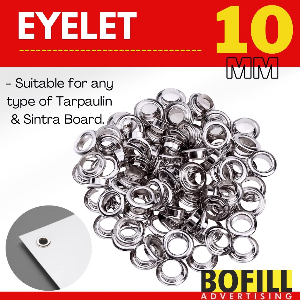 TARPAULIN EYELET 10mm ( 2000pcs per pack ) Shopee Philippines