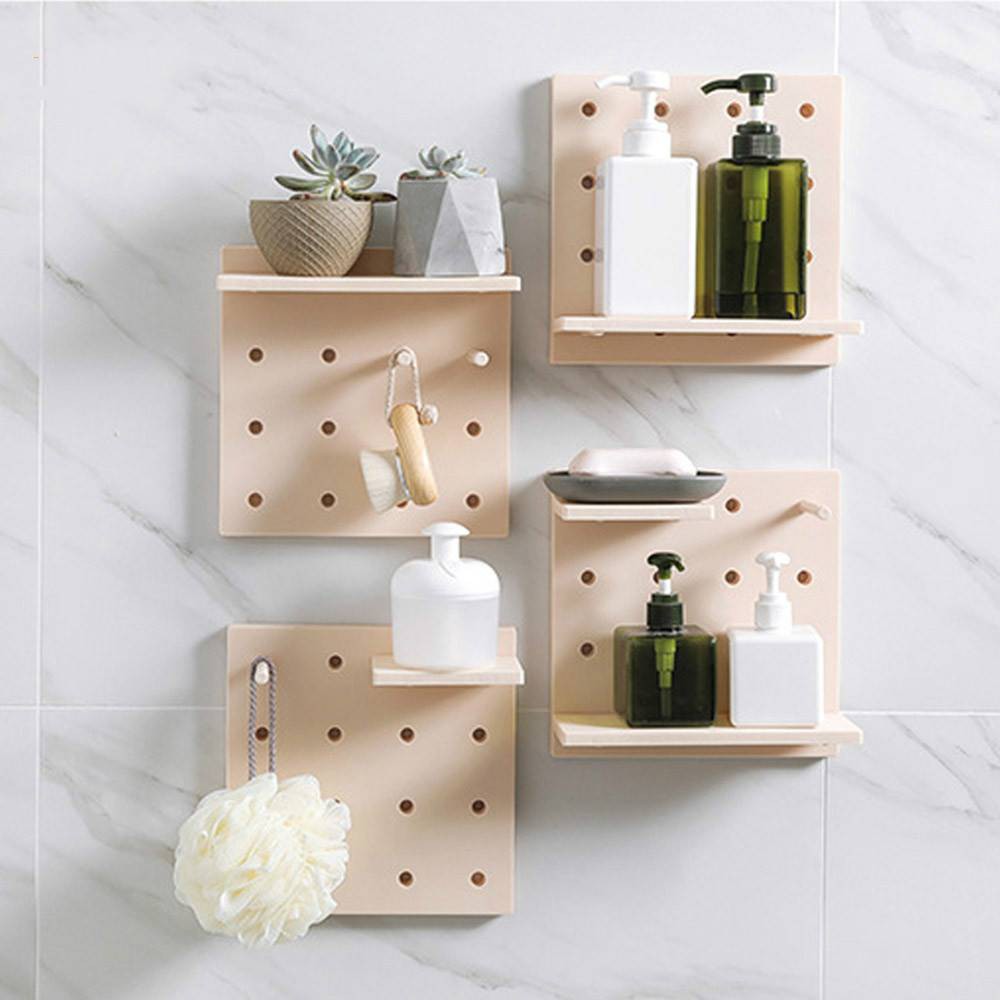 Storage Shelf Wall Rack Kitchen Bathroom Plastic Organizer Tray