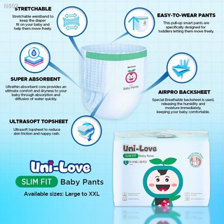 【Lowest price】◎UniLove Slim Fit Baby Pants 30's (Large) Pack of 1 #6