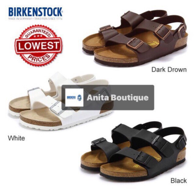 birkenstock milano unisex leather sandal