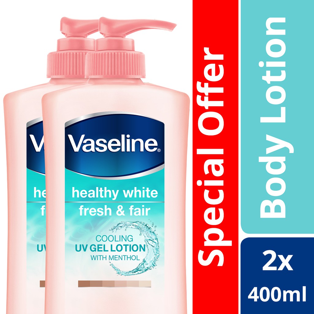 Vaseline Body Lotion Fresh & Fair 350ml x2 Shopee Philippines