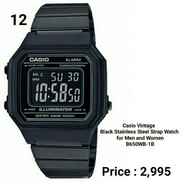 triple black casio
