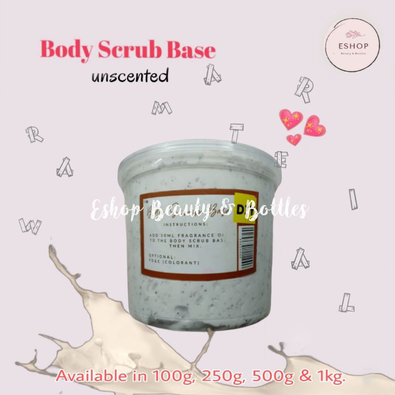 Body Scrub Base (unscented) Shopee Philippines