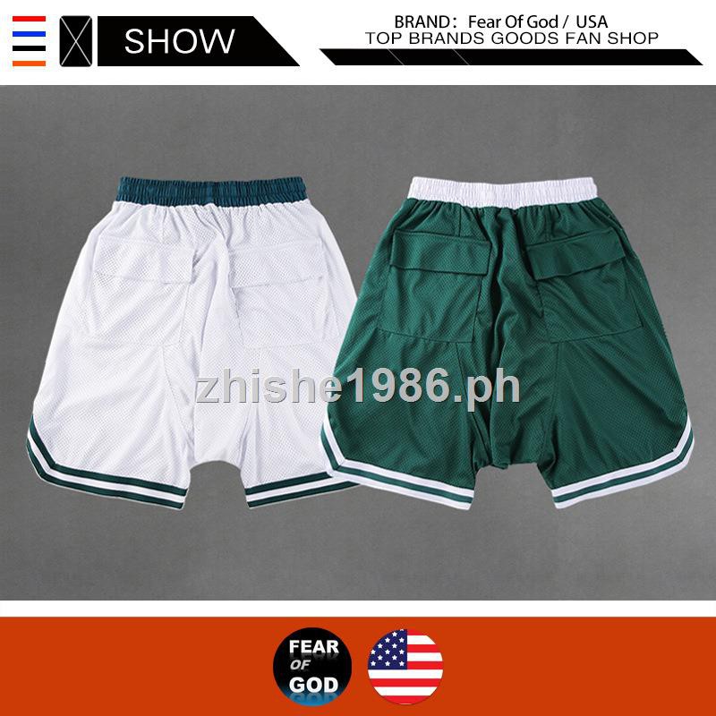 fear of god celtics shorts