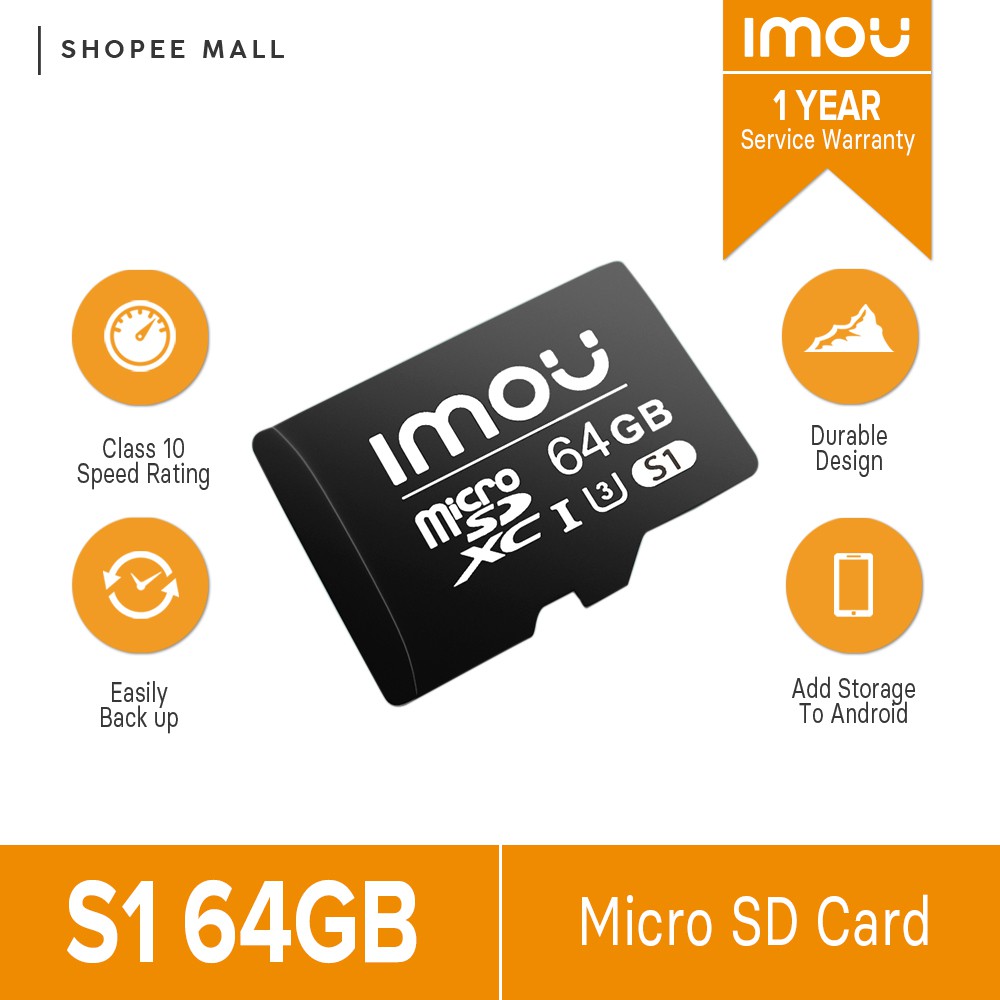 Imou S1 64GB Micro SD Card Shopee Philippines