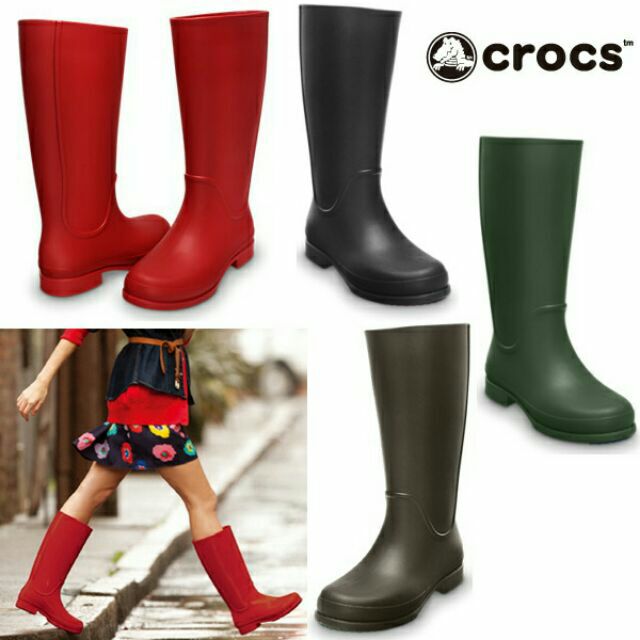 crocs wellie rain boot