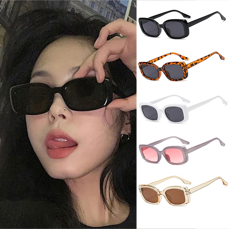 INS Korea Fashion Sunglasses Black Retro Style Sunglasses Women ...