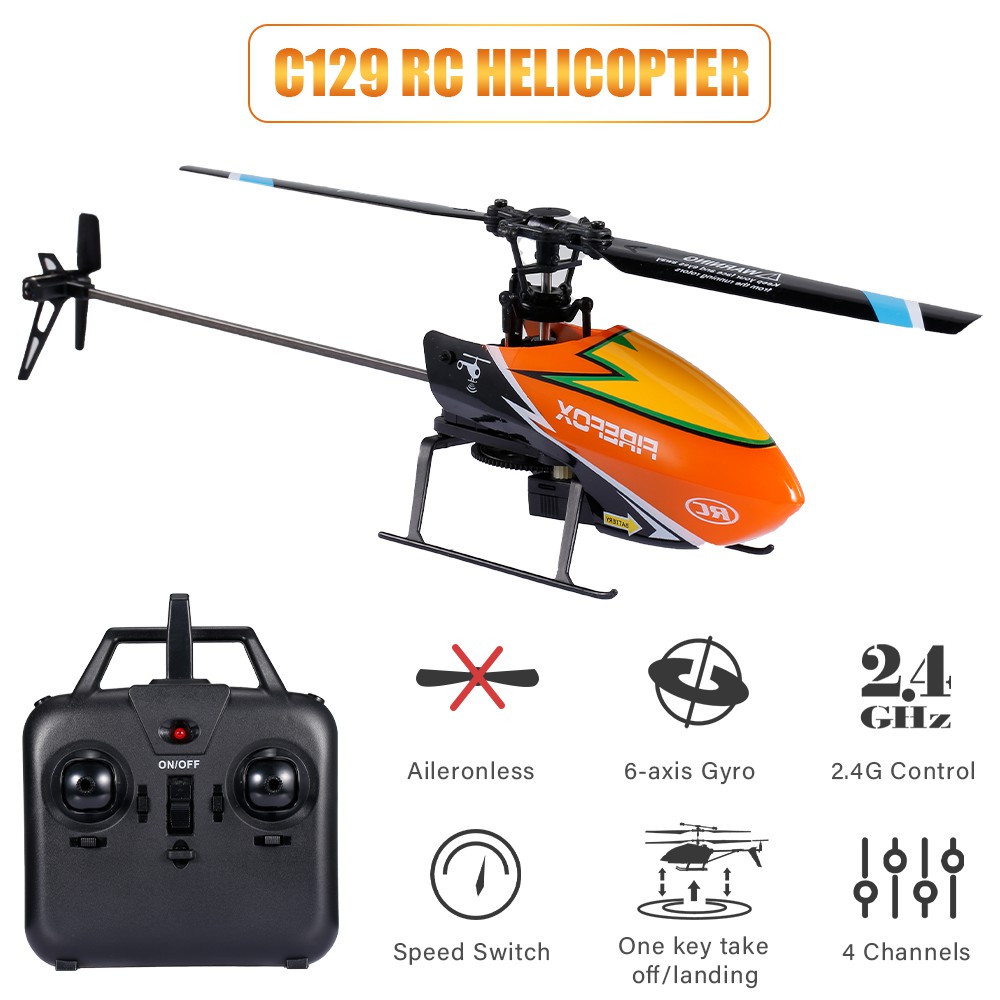 C129 RC Helicopter  4CH Mini Aileronless Helicopter  6 axis 