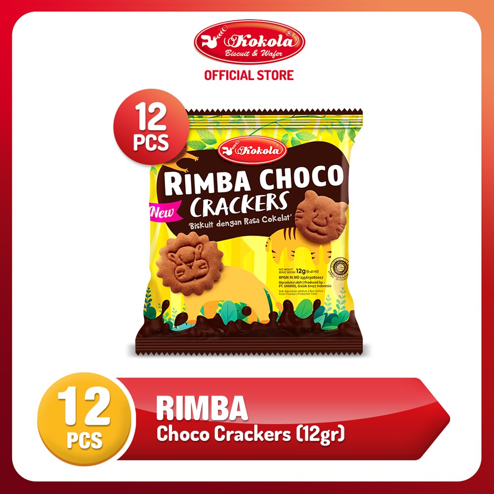 Kokola Jungle Choco Crackers 12gr 12 pcs Shopee Philippines