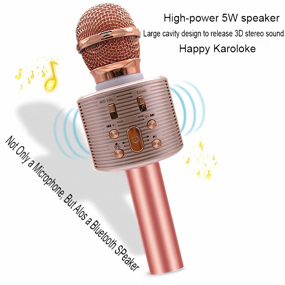 wireless microphone hifi speaker v6