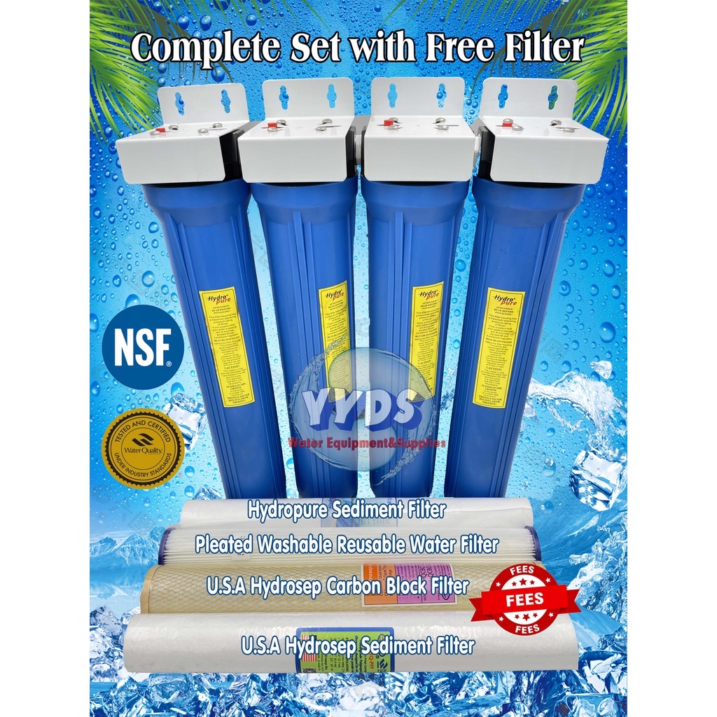 3/4/5 Stage Deep Well Water Filter housing with UV Sterilizer 25w Free