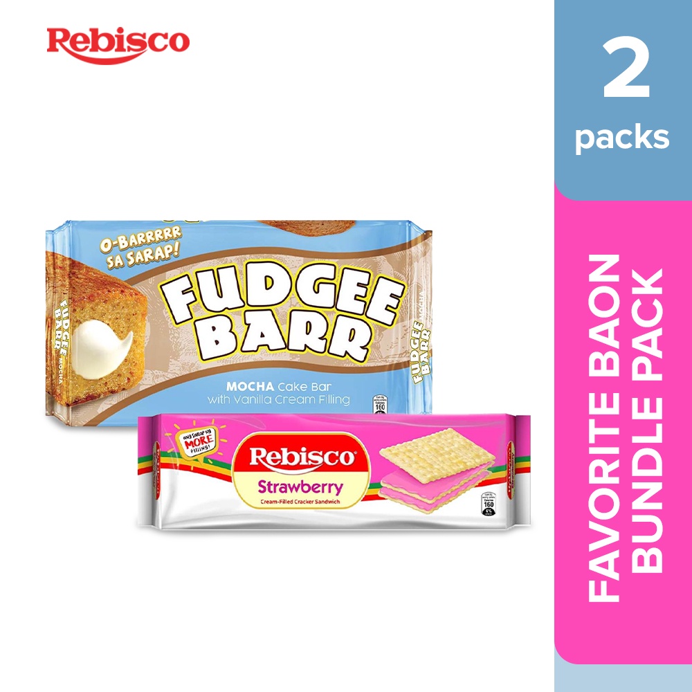 Favorite Baon Bundle Pack Fudgee Barr Mocha + Rebisco Strawberry