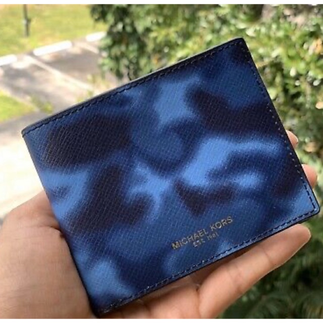 blue mk wallet