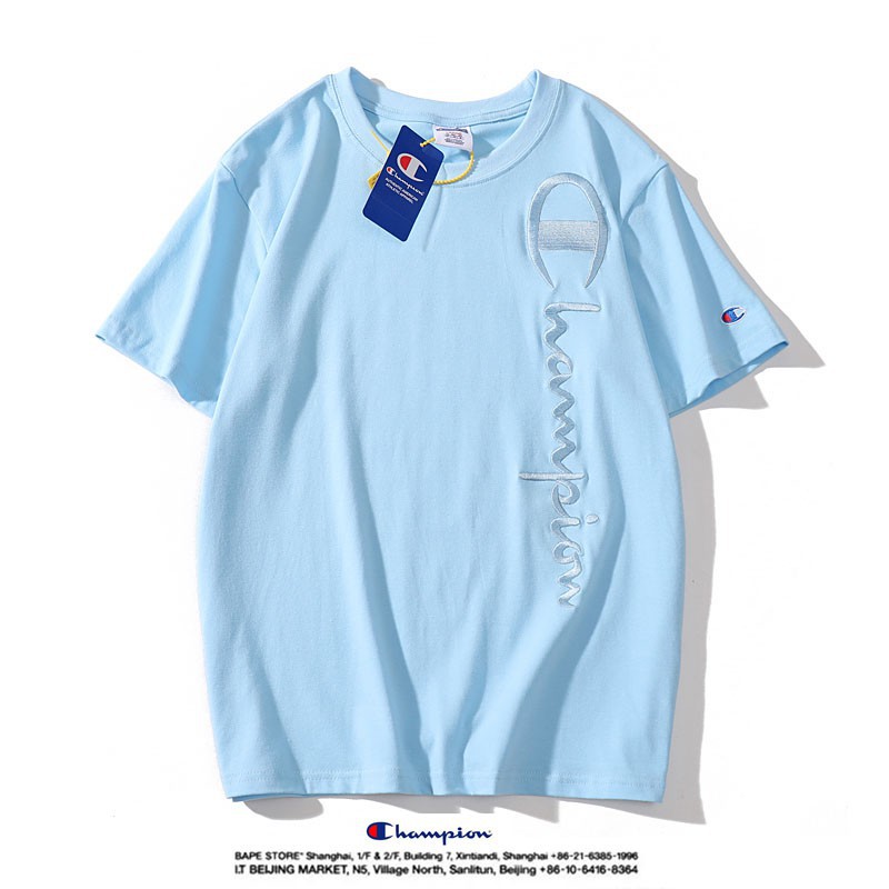 T-shirt Champion Sky Blue Short Sleeve 