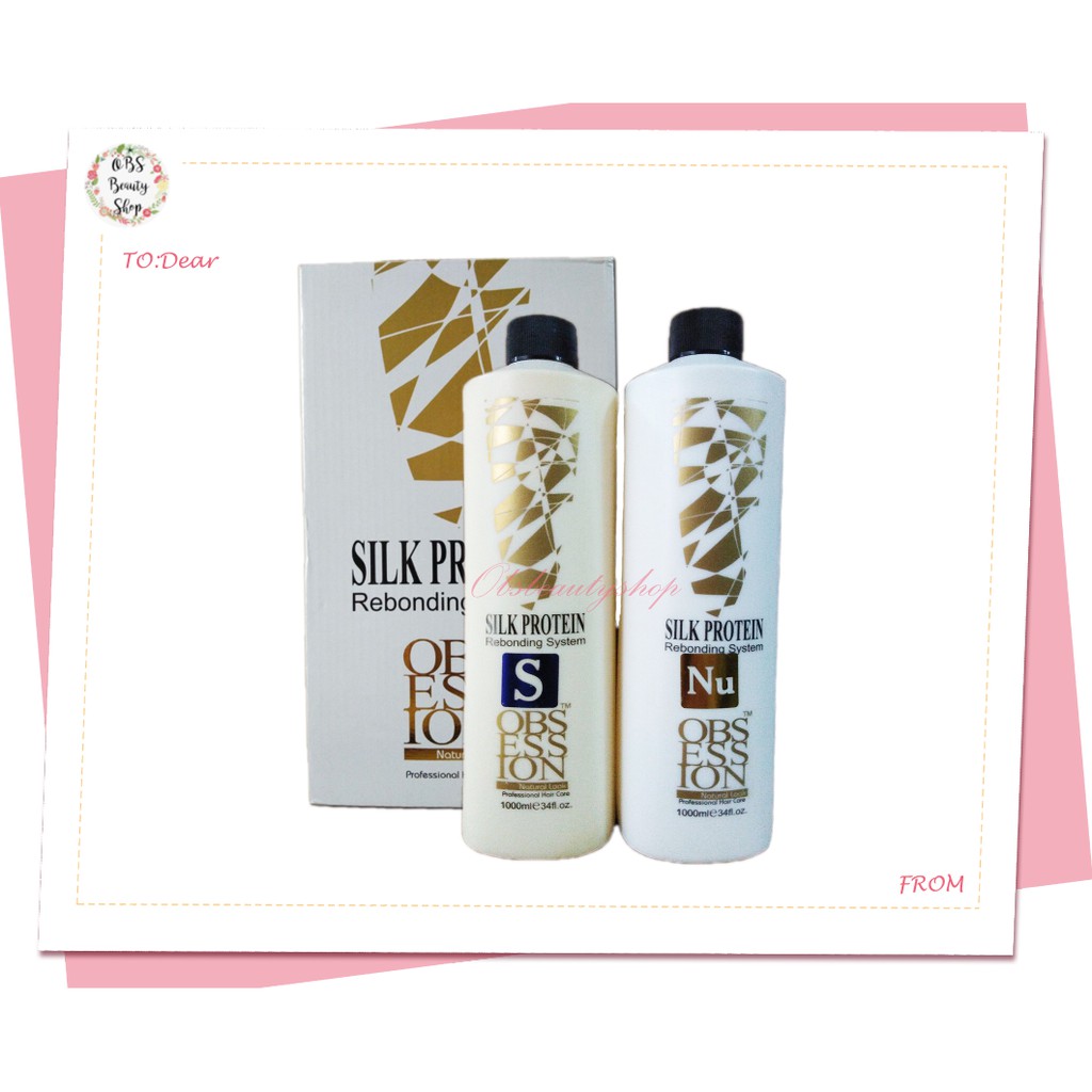 Obsession Rebonding Cream Sensitized 1000ml*2 (Sensitize for Colored Hair)