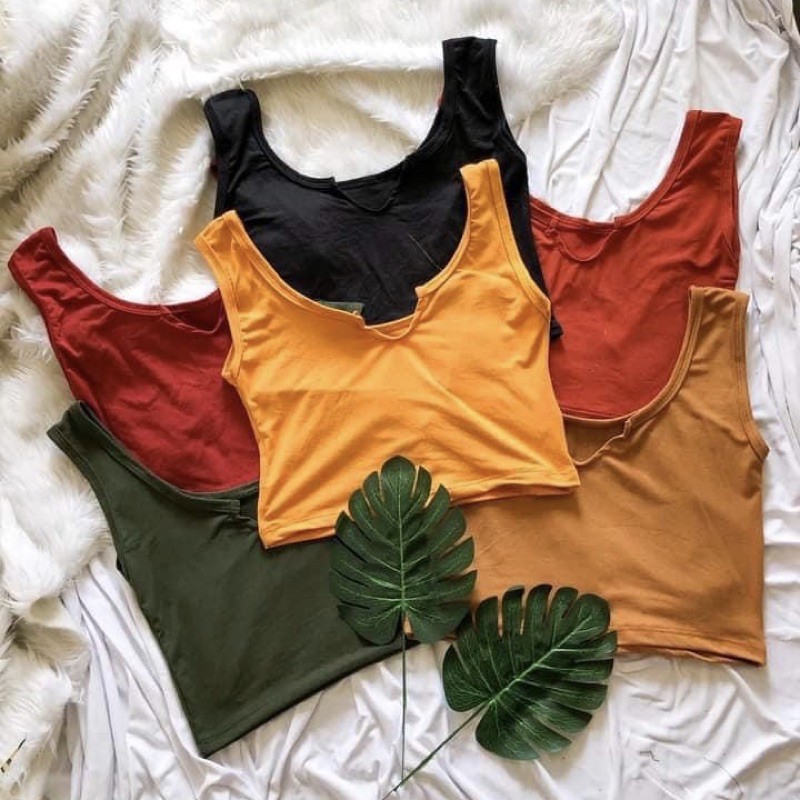 PATCH CLEAVAGE SANDO CROP TOP FOR WOMEN / TEENS OOTD | Shopee Philippines