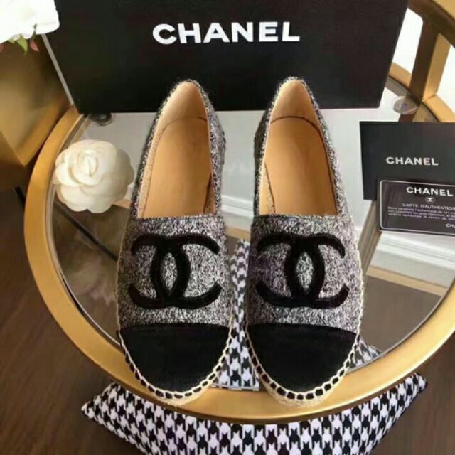 chanel espadrilles double sole