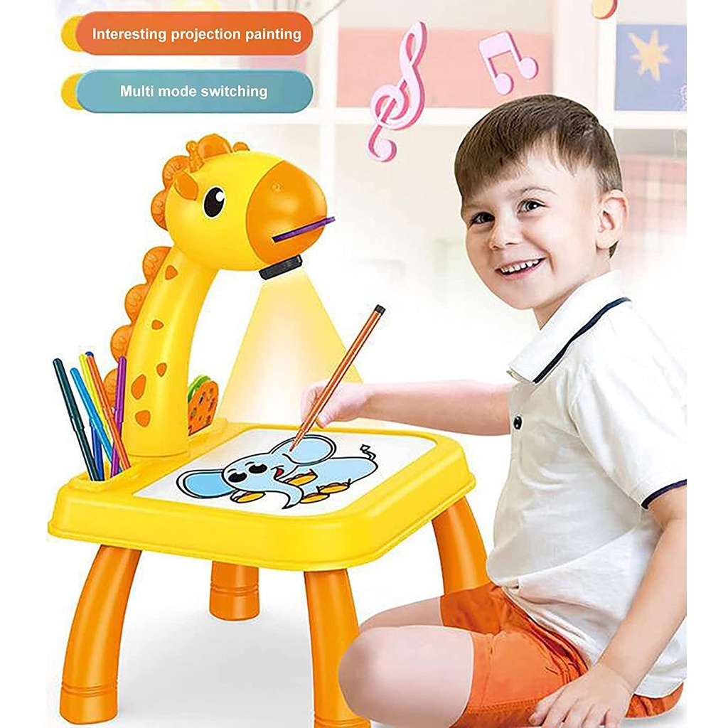 Tracing Projector Painting Toy Icefei Kids Drawing Projector Table Learn to Draw Sketch Machine Educational Drawing Board for Kids Boys Girls Age 3+ 