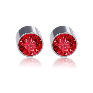 1Pair Women Men Ear Studs Stainless Steel Earless Magnet Strong Magnetic Iron Earrings Ear Clip No Piercing #7